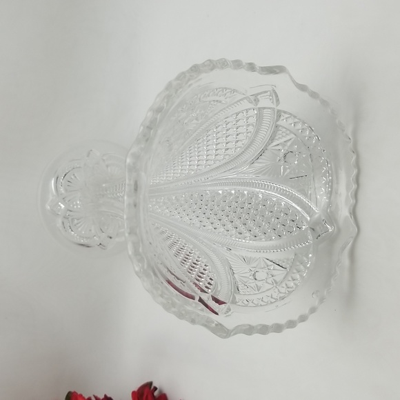 EAPG U.S. Glass Massachusetts Trumpet Vase - Picture 15 of 16